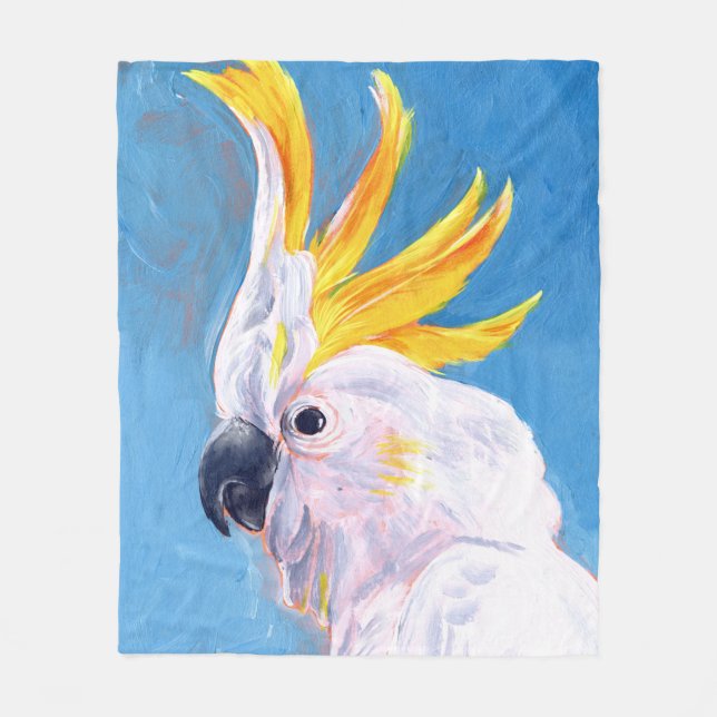 Neon Mohawk - Cockatoo Fleecedecke (Vorderseite)