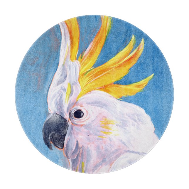 Neon Mohawk - Cockatoo Schneidebrett (Vorderseite)