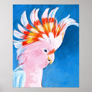 Neon Mohawk - Rosa Cockatoo Poster