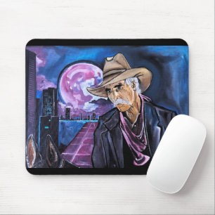 Neon-Mond-Gemälde von Alfred Fox Mousepad