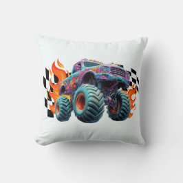 Neon Monster Truck Blaze Kissen