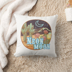 Neon Moon Retro Western Kissen