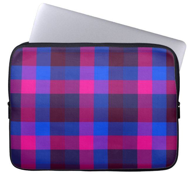 Neon-Mosaikfusion  Laptopschutzhülle (Vorderseite)