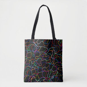 Neon Multicolor Lines Tasche