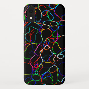 Neon Multicolored Curvy Line Muster - COOL Case-Mate iPhone Hülle