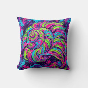 Neon-Muschel-Spiral-Wurfkissen Kissen