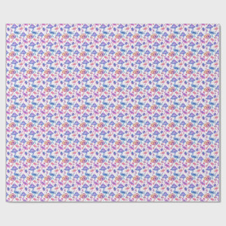 Neon Mushrooms Wrapping Paper - Trippy Psychedelic Geschenkpapier