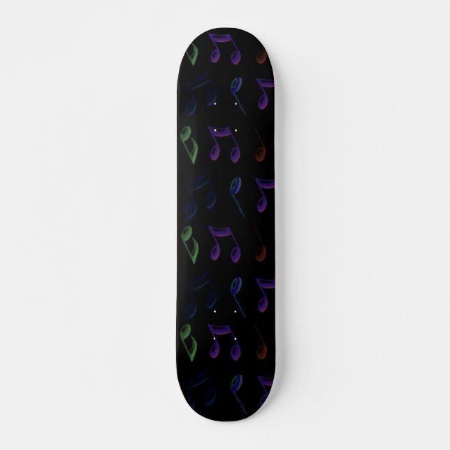 Neon Music Skateboard (Vorne)