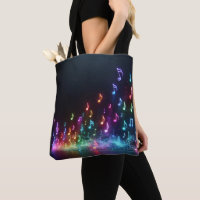 Neon Musical Notes