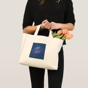 Neon-Musik-Vibes-Design Mini Stoffbeutel