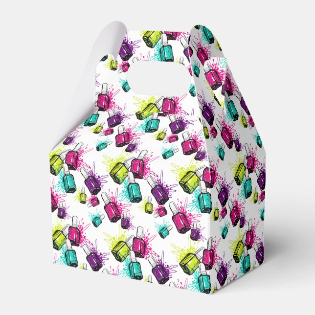 Neon Nail Polnisches Muster Geschenkschachtel (Vorderseite)