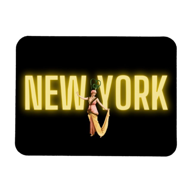 Neon New York & Vintag Beauties Magnet (Horizontal)