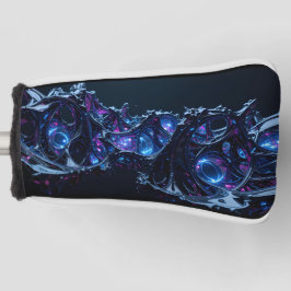 Neon Nexus: Interwoven Techno-Bio Struktur Golf Headcover