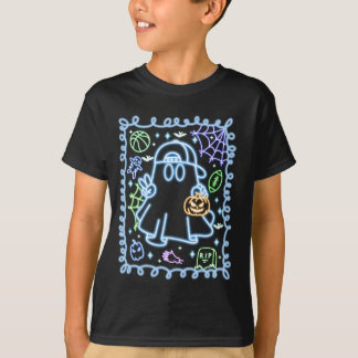 Neon Niedlichen Halloween-Kinder. Jungs Kinder T - T-Shirt