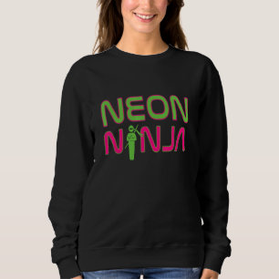Neon Ninja I Electronic Raver Music Dj Festival Ra Sweatshirt