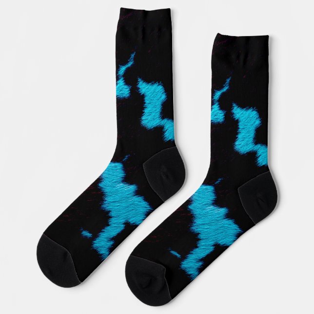 Neon Noir Cow Socken (Linkes Detail)
