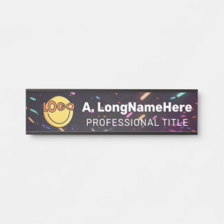 Neon Office Creative Workspace Namplate Türschild