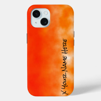 Neon Orange Chemical Glow Look 2 iPhone 15 Hülle