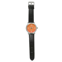 Neon orange - chiffres arabes montre