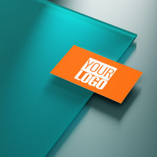 Neon orange - Fügen Sie Ihr Logo Visitenkarte hinz