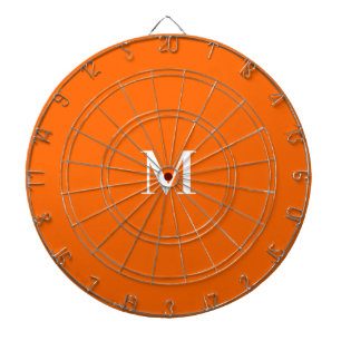Neon Orange Ihre fette Monografie Dartscheibe
