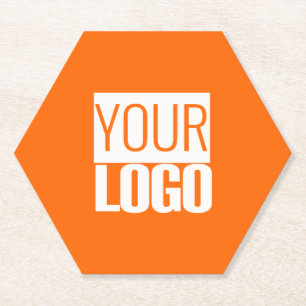 Neon orange - Logo hinzufügen Untersetzer