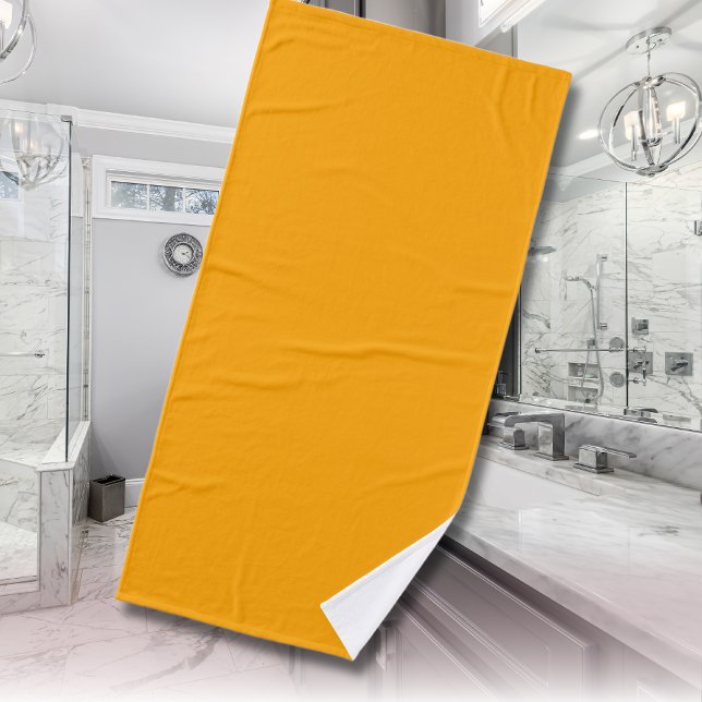 Neon Orange Solid Color | Classic Badehandtuch (Von Creator hochgeladen)