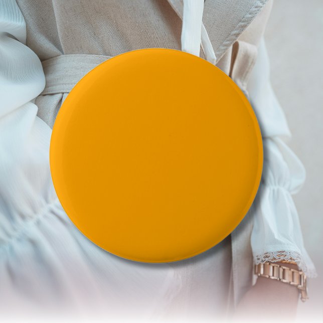 Neon Orange Solid Color | Classic Button (Von Creator hochgeladen)