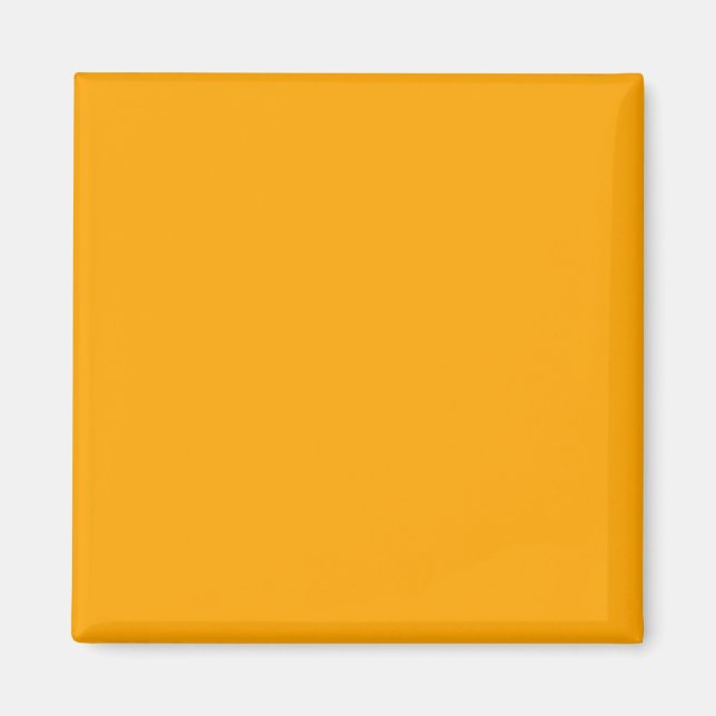 Neon Orange Solid Color | Classic Magnet (Vorne)