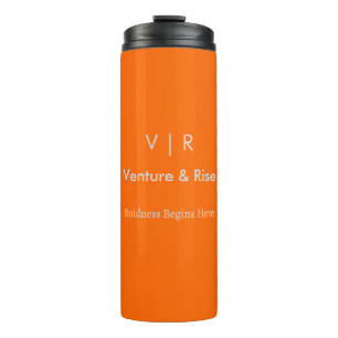 Neon Orange Thermal Tumbler - Benutzerdefiniert Mo Thermosbecher