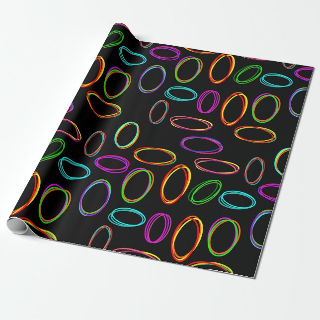 Neon-Ovale  Geschenkpapier (Ungerollt)