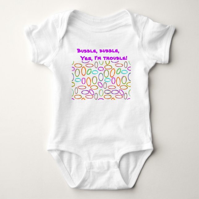 Neon Ovals Baby Strampler (Vorderseite)