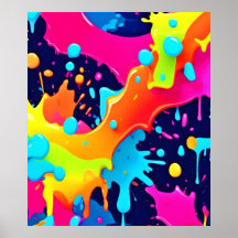 Neon Paint Explosion