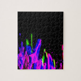 Neon Paint Splash farbig. Personalisiere es