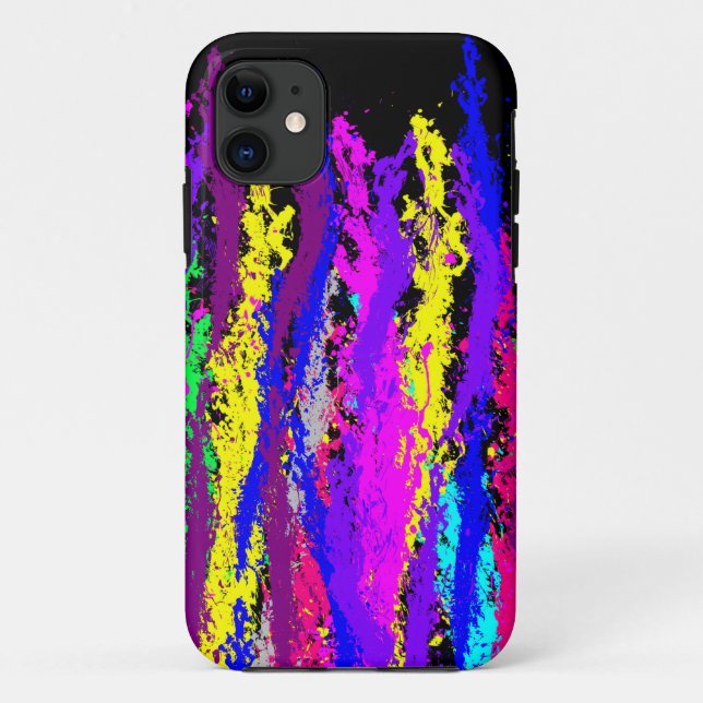 Neon Paint Spritzer Case-Mate iPhone Hülle (Rückseite)