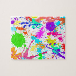 Neon Paint Spritzer Colorful