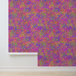 Neon Paint Spritzer Textur Rosa Lila Blau Grün Tapete