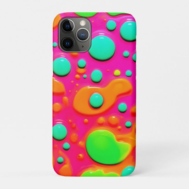 Neon Painting Bubble Art Case-Mate iPhone Hülle (Rückseite)