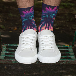 Neon Palm Trees Socken