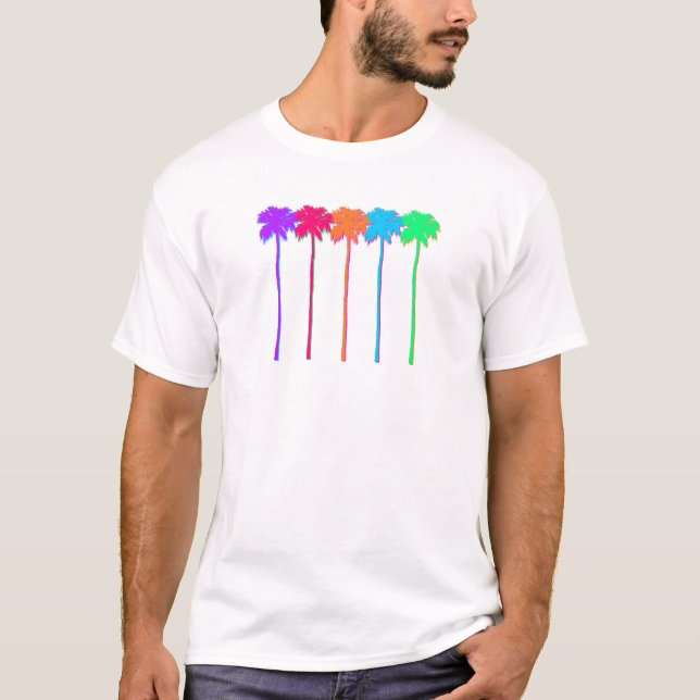Neon Palm Trees T-Shirt (Vorderseite)