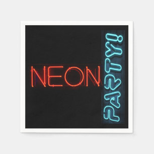 Neon Party Cocktail Napkin Serviette