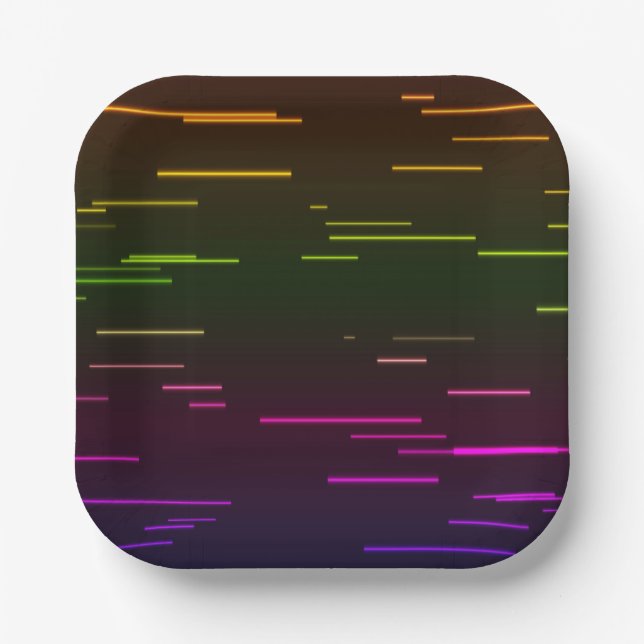 Neon Party Teller | Neon Paper Teller (Vorderseite)