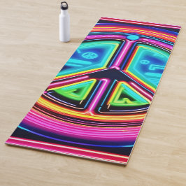 Neon Peace Mandala Yogamatte