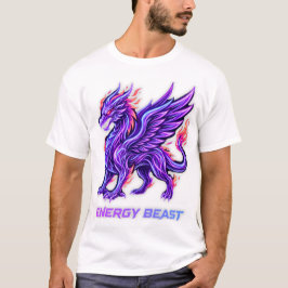 Neon Phoenix Energie-Biest Purpur Feuer T-Shirt