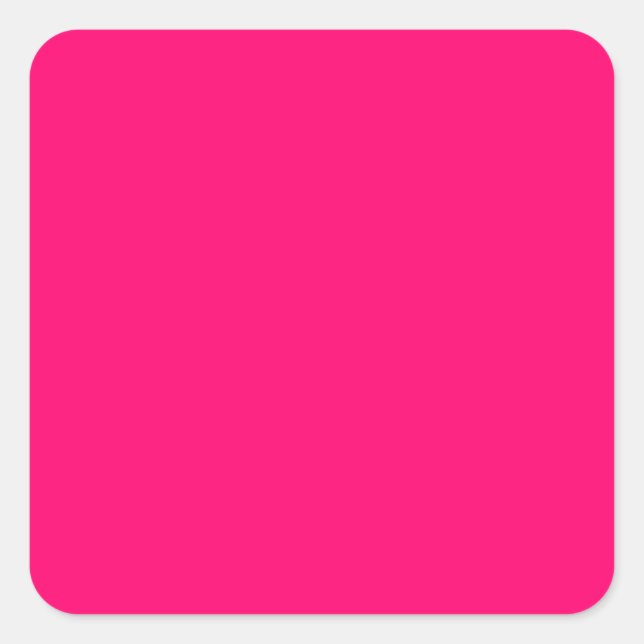 Neon Pink Anpassbare Aufkleber - Bold & Vibrany (Vorderseite)