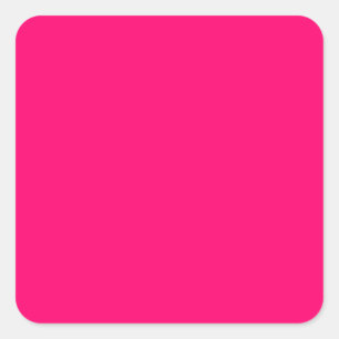 Neon Pink Anpassbare Aufkleber - Bold & Vibrany