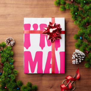 Neon Pink Bold Paper zum Anführungszeichen - Anpas Geschenkpapier