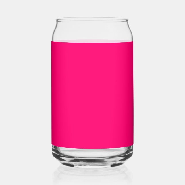 Neon Pink Custom Dose Glass - Bulk & Personalisier Dosenglas (Vorderseite)