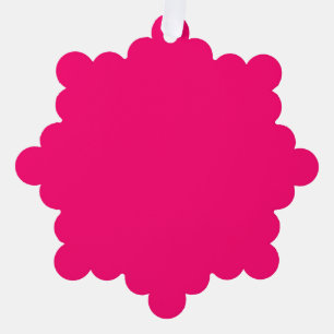 Neon Pink Custom Ornament - Personalisierte Dekora Karte