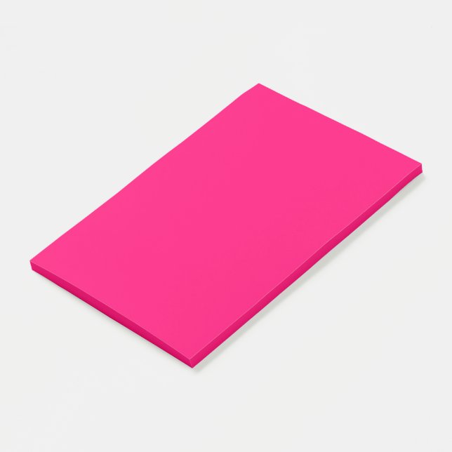 Neon Pink Custom Sticky Notes - Post-It-Notes Post-it Klebezettel (angewinkelt)